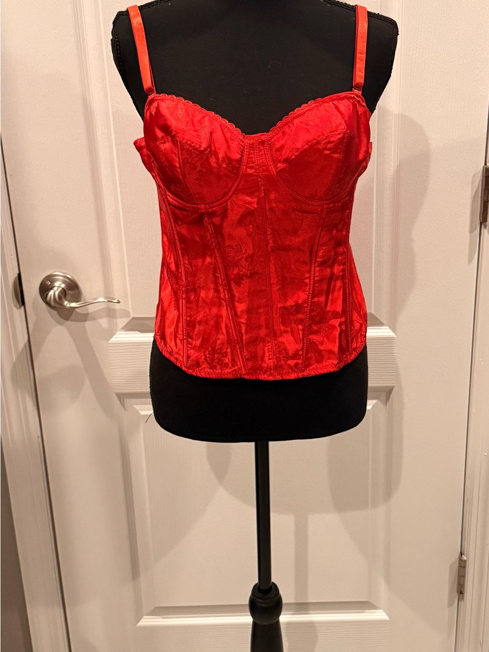 Native Intimates Red Satin Bustier Corset